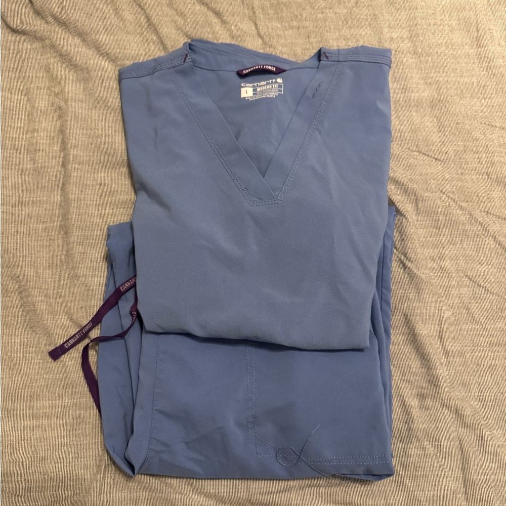 Carhartt Force Seil Blue Scrub Set